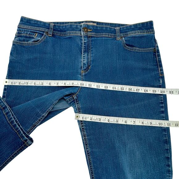 Chicos Crop Jeans 2.5 (14) 36x23 Mid Wash/Rise Stretch Denim Everyday Beach Y2k - Picture 6 of 13